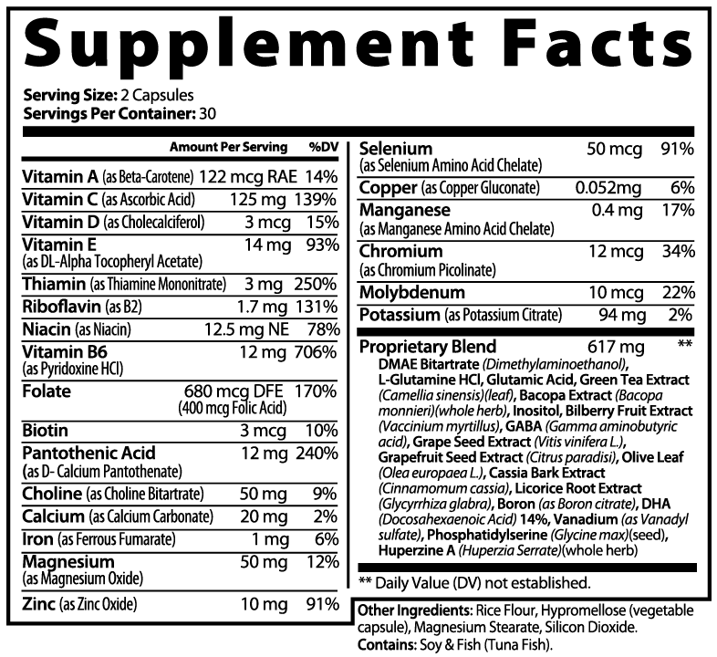 Brain & Focus Formula - ZYRALUX