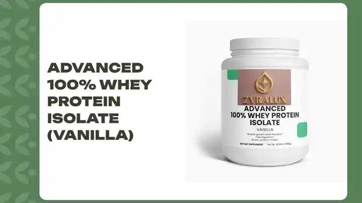 Advanced 100% Whey Protein Isolate (Vanilla) by@Outfy