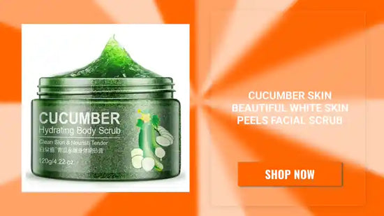 Cucumber skin beautiful white skin peels facial scrub by@Outfy