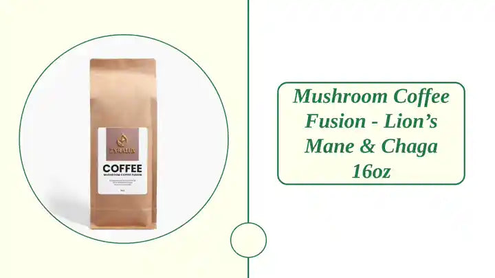 Mushroom Coffee Fusion - Lion&rsquo;s Mane &amp; Chaga 16oz by@Outfy