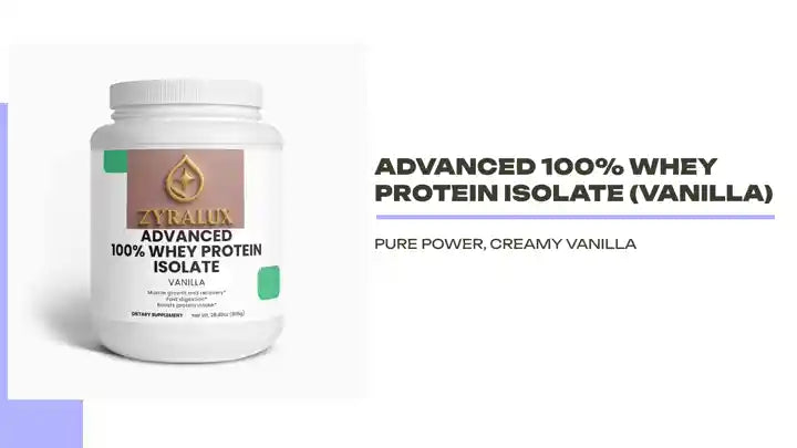 Advanced 100% Whey Protein Isolate (Vanilla) by@Outfy