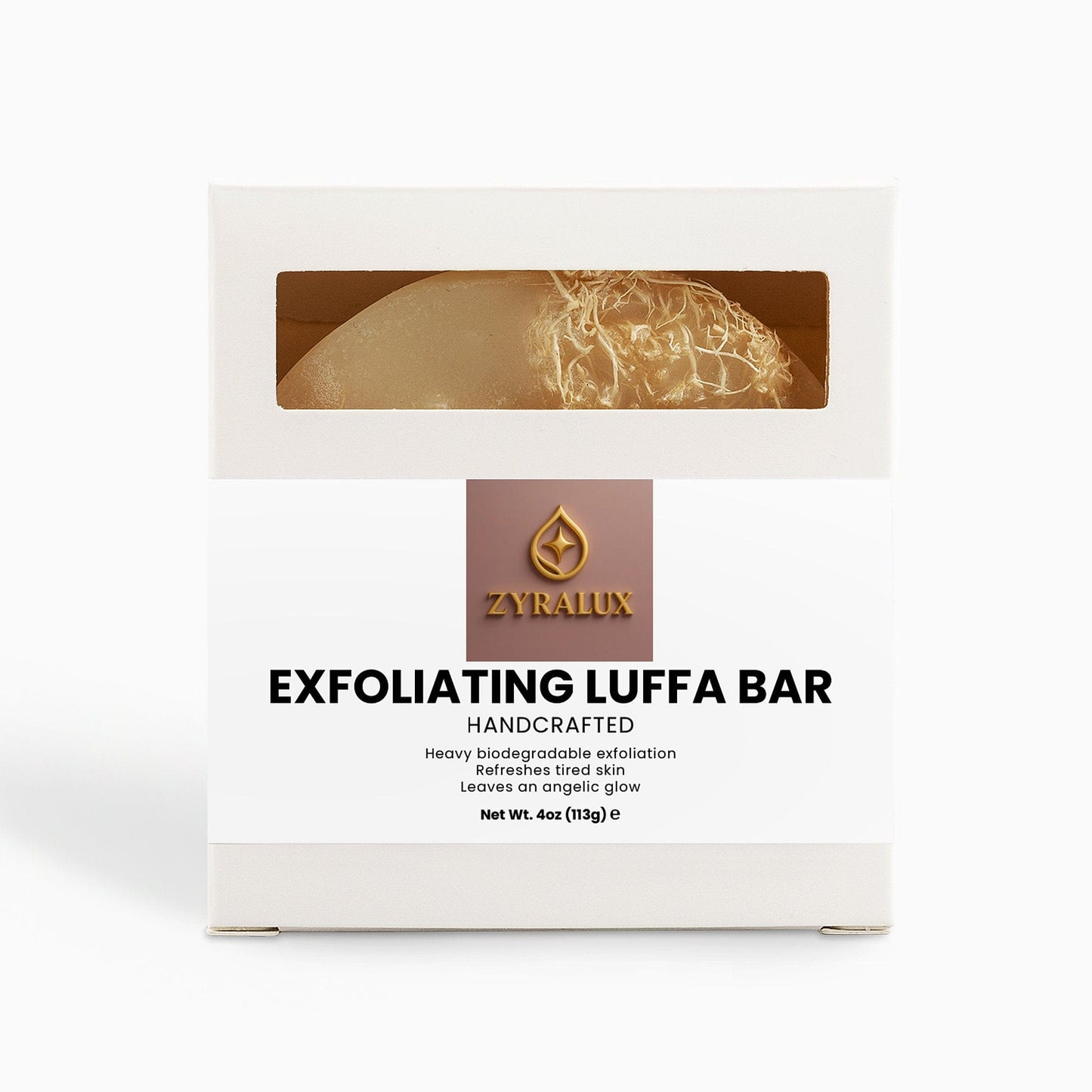 ZYRALUX Bath Exfoliating Luffa Bar