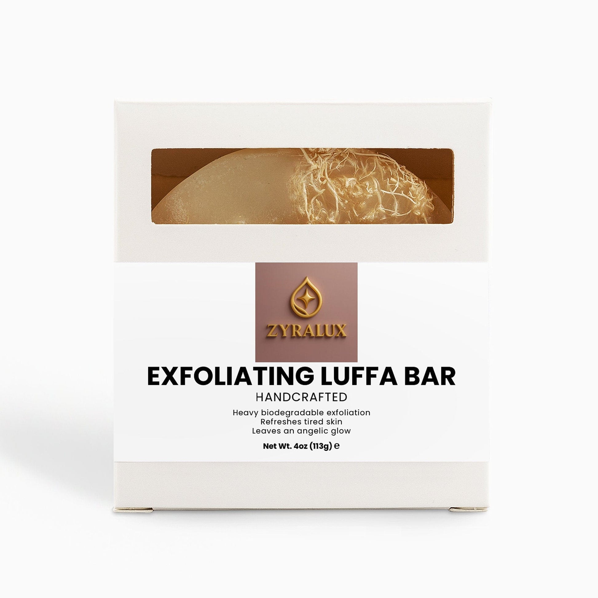 ZYRALUX Bath Exfoliating Luffa Bar