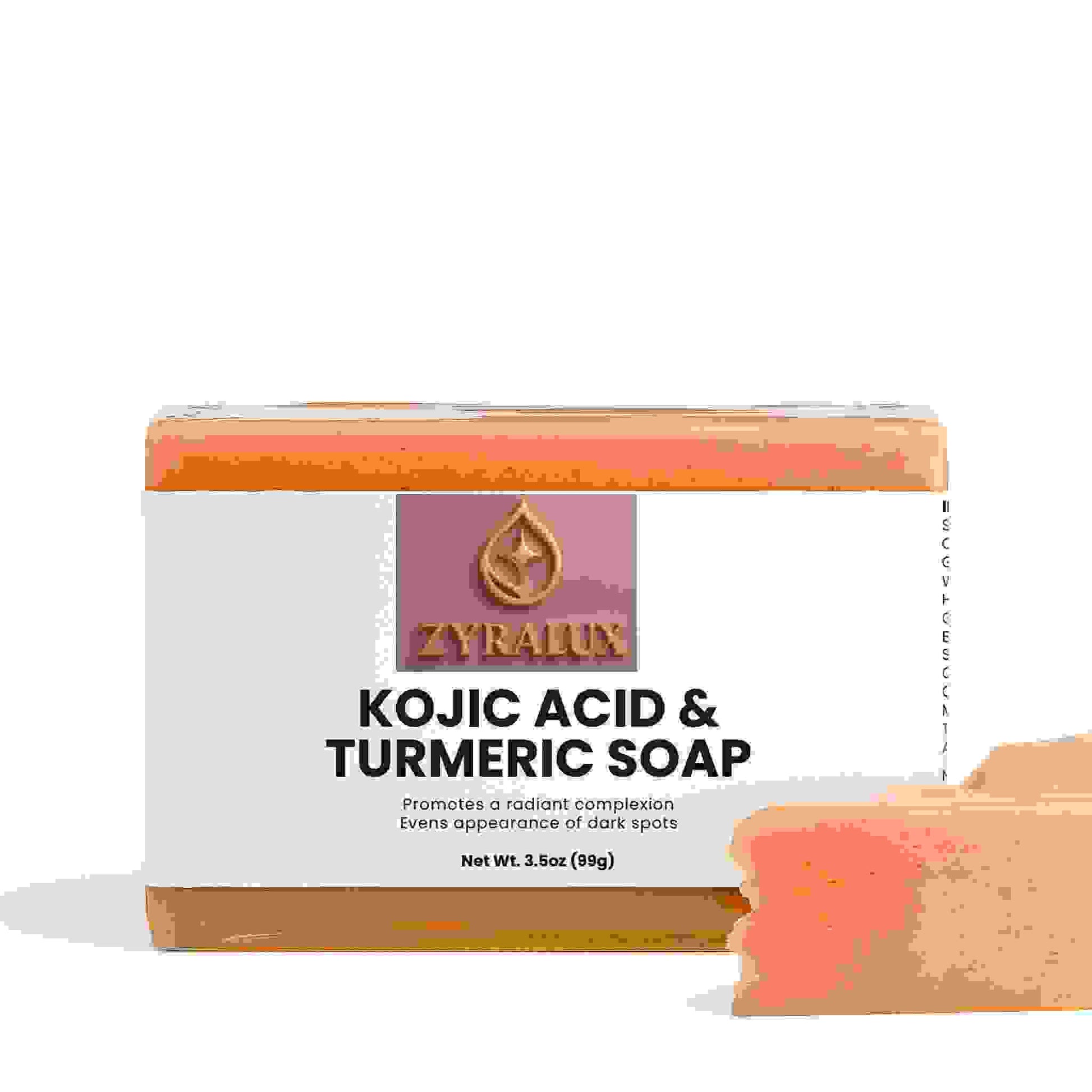 ZYRALUX Bath Kojic Acid & Turmeric Soap
