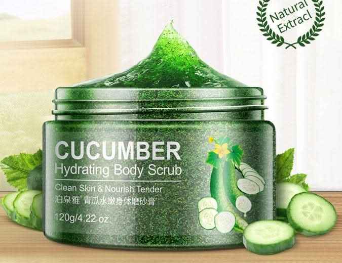 Cucumber skin beautiful white skin peels facial scrub - ZYRALUX