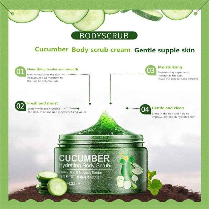 Cucumber skin beautiful white skin peels facial scrub - ZYRALUX