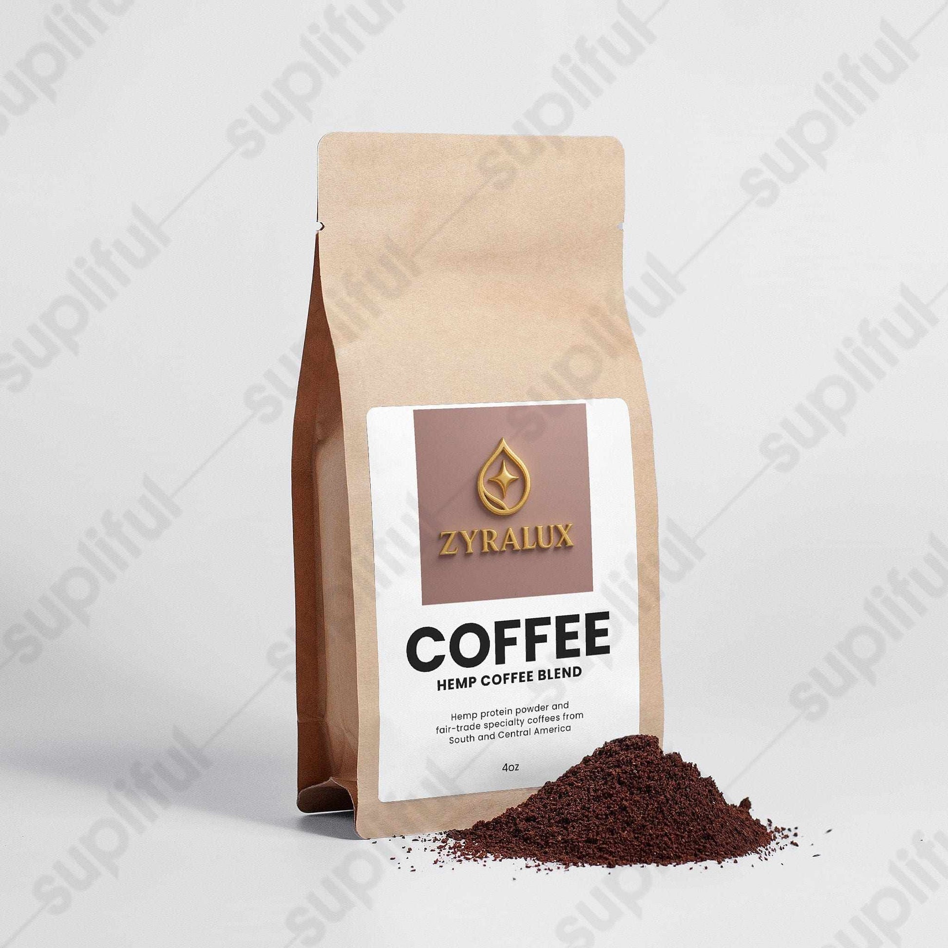 Hemp Coffee Blend - Medium Roast 4oz - ZYRALUX