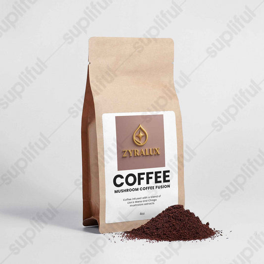 Mushroom Coffee Fusion - Lion’s Mane & Chaga 4oz - ZYRALUX