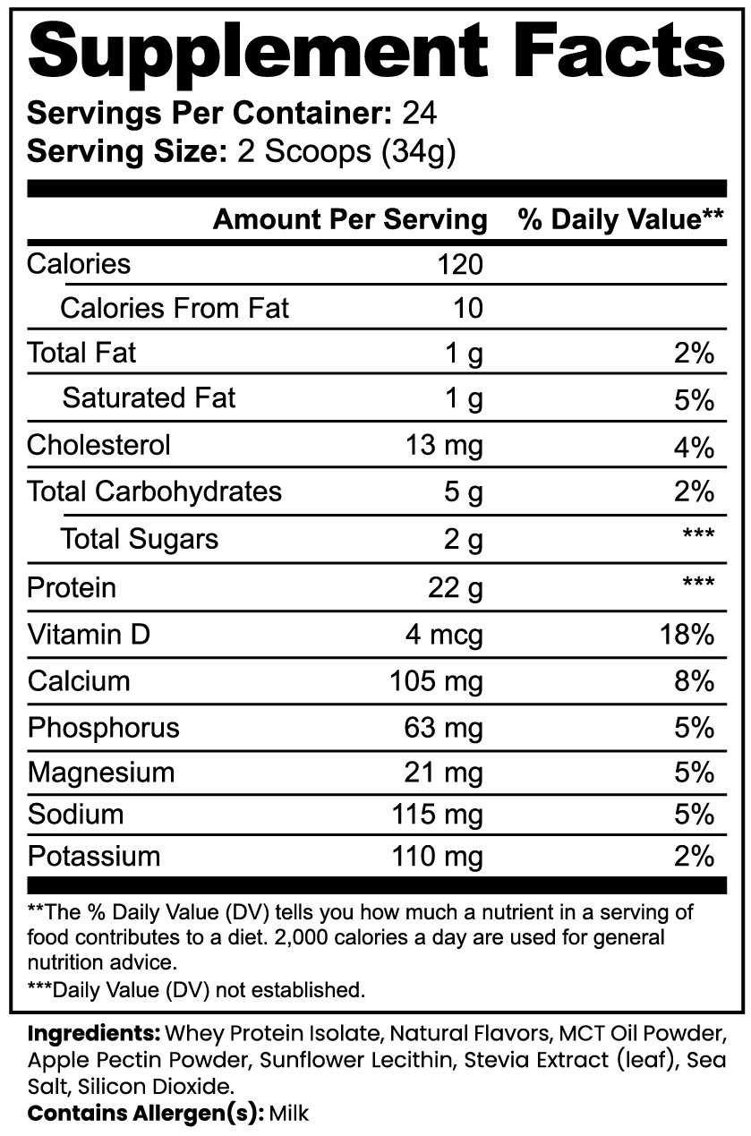 Advanced 100% Whey Protein Isolate (Vanilla) - ZYRALUX
