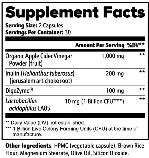 Apple Cider Vinegar Capsules - ZYRALUX