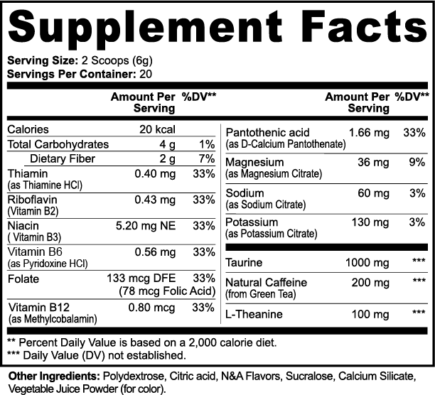 Energy Powder (Yuzu Flavor) - ZYRALUX