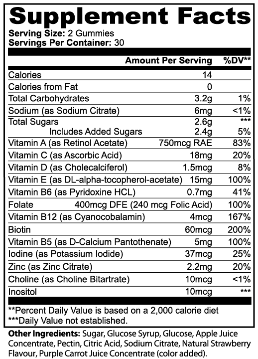 Multivitamin Bear Gummies (Adult) - ZYRALUX